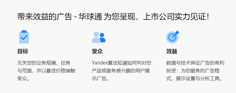 Yandex广告效果
